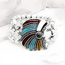 Indian Chief Stretch Bracelet