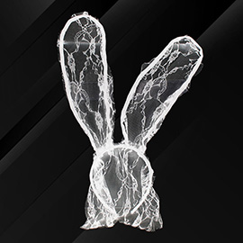 Floral Laced Bunny Ears Headband