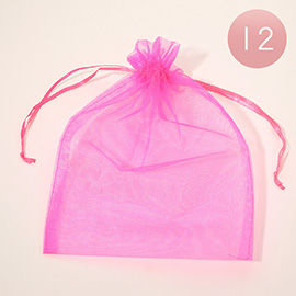 12PCS - Organza Drawstring Gift Bags