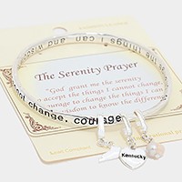 THE SERENITY PRAYER & KENTUCKY ENGRAVED BANGLE BRACELET