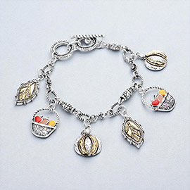 Antique Thanksgiving Charm Bracelet