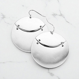 Geometric Metal Dangle Earrings