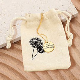 Mom My Best Friend.. Engraved Disc Pendant Necklace Gift Bag Set