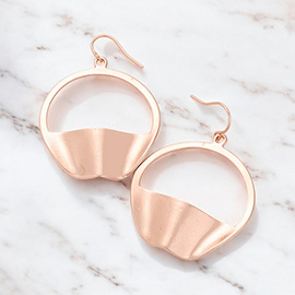 Geometric Bent Metal Dangle Earrings