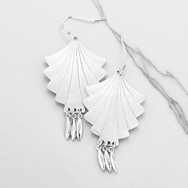 Abstract Metal Dangle Earrings