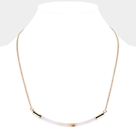 Tortoise Celluloid Acetate Necklace