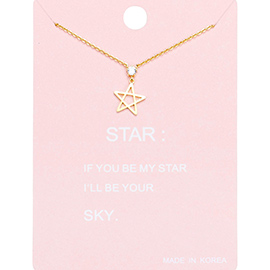 Star Pendant Necklace