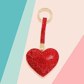 Bling Heart Keychain
