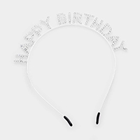 
Happy Birthday Crystal Rhinestone Headband 