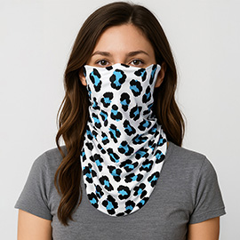 Leopard Print Face Tube Mask / Scarf