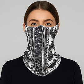 Paisley Print Seamless Face Tube Mask / Scarf