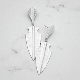 Metal Arrow Dangle Earrings