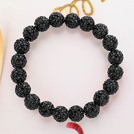 Shamballa Ball Stretch Bracelet