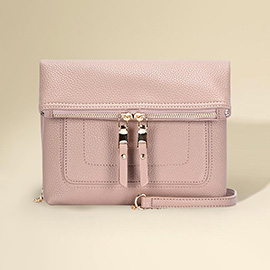 Faux Leather Crossbody Bag