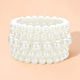 5PCS - Pearl Stretch Bracelets