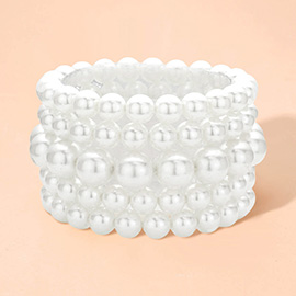 5PCS - Pearl Stretch Bracelets