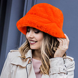 Faux Fur Bucket Hat