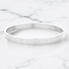 Roman Numerals Stainless Steel Bracelet