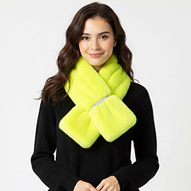 Faux Fur Bling Pull Through Scarf