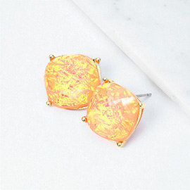 Square Stud Earrings
