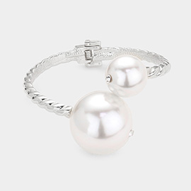 Pearl Tip Hinged Bracelet
