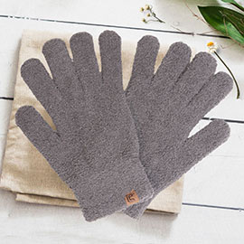 Solid Color Cozy Gloves