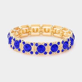 Stone Embellished Evening Bracelet