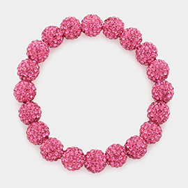 Shamballa Ball Stretch Bracelet