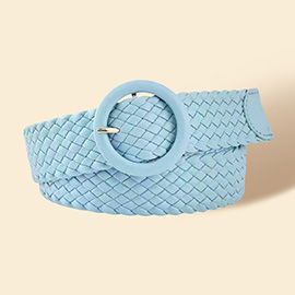 Braided Faux Leather Belt