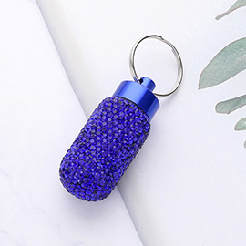 Bling Mini Pill Case Keychain