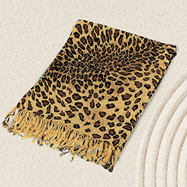 Leopard Print Pashmina Scarf Shawl