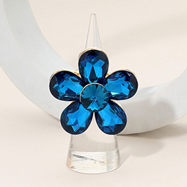 Flower Stone Cluster Stretch Ring