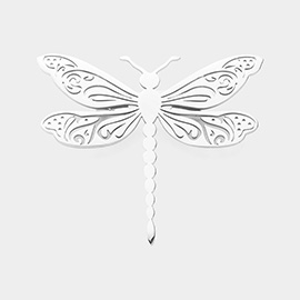 Stainless Steel Cut Out Dragonfly Pin Brooch