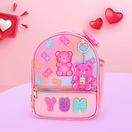 HOT FOCUS - Kids Stylish Insulated Water Repellent Lunch Bag with Fun Keychain