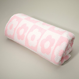 Flower Patterned Throw Blanket