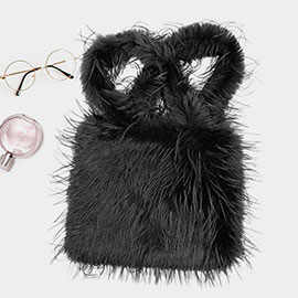 Furry Faux Fur Tote Bag
