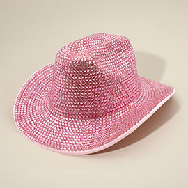 Bling Studded Fedora Hat