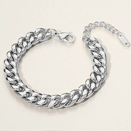 Stainless Steel Cuban Chain Bracelet
