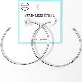 Stainless Steel Hoop Earrings