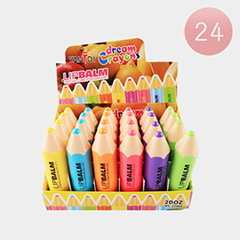 24PCS - Dream Crayon Lip Balm
