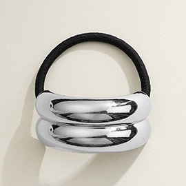 Metal Double Bar Pointed Hair Band