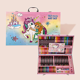 Portable Unicorn Craft Box for Drawing and Coloring Fun