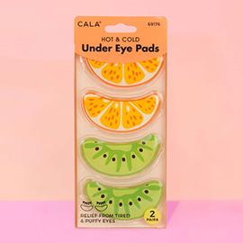 2Pairs - Orange and Kiwi Hot and Cold Eye Pad Set