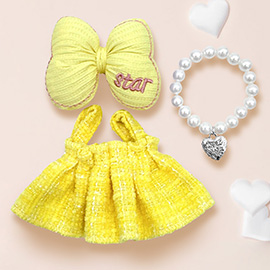 Mini Doll Star Bow Dress Outfit Set
