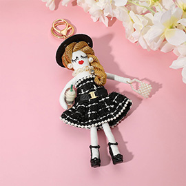 Chic Dress Fashion Doll Keychain Bag Charm