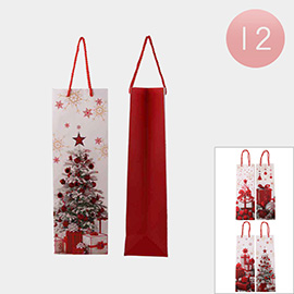 12PCS - Christmas Wine Bottle Gift Bags