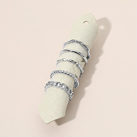 5PCS - Metal Stackable Rings