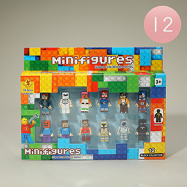 12PCS - Kids Mini-Figures Building Block Toys