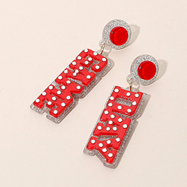 GameDay Letter Drop Earrings