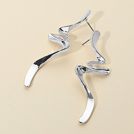 Abstract Wave Drop Earrings